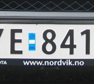 挪威车牌图片