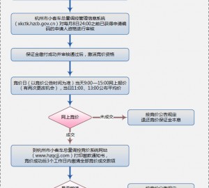 杭州小客车总量调控竞价流程图