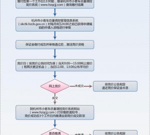 杭州市小客车总量调控竞价拍卖流程图