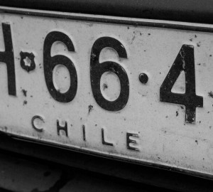 智利车牌图片