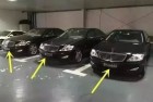 当黑色车牌分别是7、8、9停在车库 全市迈巴赫齐柏林、卡宴百万以上豪车